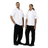 Chaqueta de cocina blanca de manga corta Boston - Talla S - Whites Chefs Clothing - Fourniresto