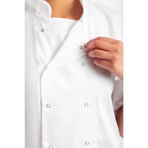 Chaqueta de cocina blanca de manga corta Boston - Talla XL - Whites Chefs Clothing - Fourniresto