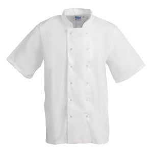 Chaqueta de cocina blanca de manga corta Boston - Talla XXL - Whites Chefs Clothing - Fourniresto