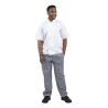 Pantalón de cocina unisex Vegas a cuadros azules y blancos - Talla L - Whites Chefs Clothing - Fourniresto