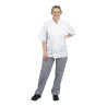 Pantalón de cocina unisex Vegas a cuadros azules y blancos - Talla M - Whites Chefs Clothing - Fourniresto