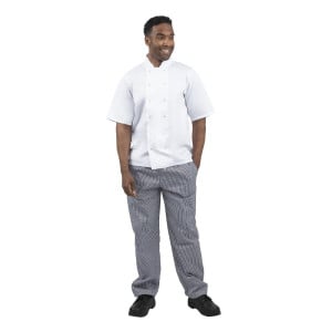 Unisex Vegas Kitchen Pants in Small Blue and White Checks - Size XXL - Whites Chefs Clothing - Fourniresto