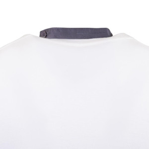 Delantal de camarero cuello en V gris antracita en polialgodón 838 x 698 mm - Whites Chefs Clothing - Fourniresto