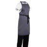 Delantal Babero Gris Antracita de Polialgodón 711 x 965 mm - Whites Chefs Clothing - Fourniresto