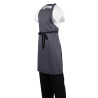 Delantal Babero Gris Antracita de Polialgodón 711 x 965 mm - Whites Chefs Clothing - Fourniresto