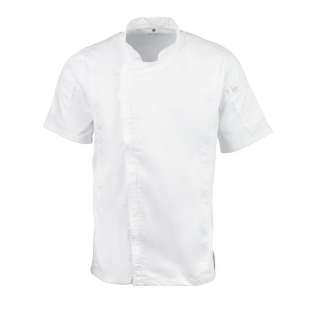 Chaqueta de cocina unisex blanca Urban Springfield - Talla L - Chef Works - Fourniresto