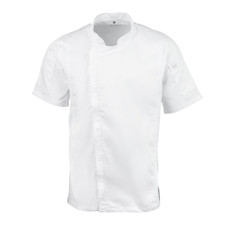 Chaqueta de cocina unisex blanca Urban Springfield - Talla S - Chef Works - Fourniresto