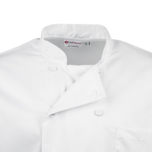 Chaqueta de cocina unisex blanca de manga larga Calgary - Talla L - Chef Works - Fourniresto