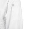 White Unisex Long Sleeve Calgary Kitchen Jacket - Size M - Chef Works - Fourniresto