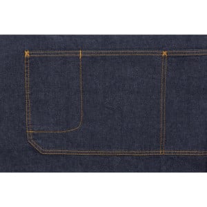 Tablier Bavette Indigo Memphis en Coton 760 x 865 mm - Chef Works - Fourniresto