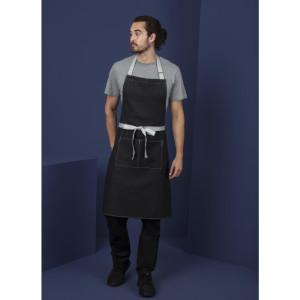 Delantal Bavette Denim Negro Southside en Polialgodón 700 x 1000 mm - Whites Chefs Clothing - Fourniresto