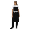 Black Denim Southside Bib Apron in Polycotton 700 x 1000 mm - Whites Chefs Clothing - Fourniresto