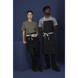 Tablier de Serveur Court Denim Noir Southside 400 x 760 mm - Whites Chefs Clothing - Fourniresto