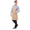 Delantal Bavette Beige Urban Dorset de Algodón 762 x 863 mm - Chef Works - Fourniresto