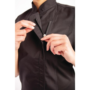 Chaqueta de cocina negra con cremallera para mujer Springfield - Talla S - Chef Works - Fourniresto