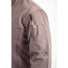 Chaqueta de cocina unisex con cierre de cremallera en gris grafito Hartford - Talla L - Chef Works - Fourniresto