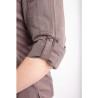 Chaqueta de cocina unisex con cierre de cremallera en gris grafito Hartford - Talla M - Chef Works - Fourniresto