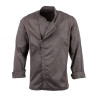 Chaqueta de cocina unisex con cierre de cremallera en gris grafito Hartford - Talla S - Chef Works - Fourniresto