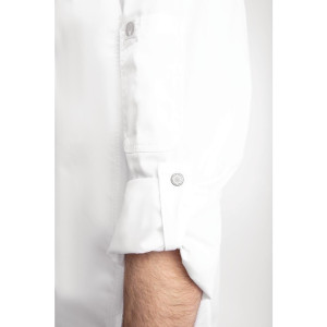 Chaqueta de cocina unisex con cierre de cremallera blanca Hartford - Talla L - Chef Works - Fourniresto