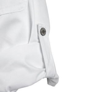 Chaqueta de cocina unisex con cierre de cremallera blanca Hartford - Talla L - Chef Works - Fourniresto