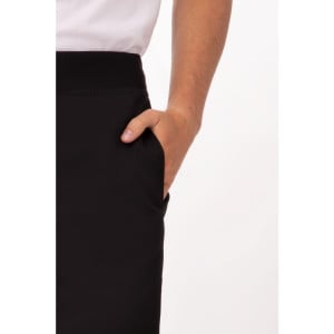 Pantalón Slim Negro para Hombre - Talla L - Chef Works - Fourniresto