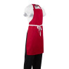 Delantal Rojo con peto de Polialgodón - Whites Chefs Clothing - Fourniresto