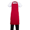 Delantal Rojo con peto de Polialgodón - Whites Chefs Clothing - Fourniresto