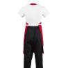 Delantal Rojo con peto de Polialgodón - Whites Chefs Clothing - Fourniresto