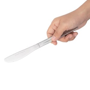 Cuchillo de mesa Kelso de acero inoxidable - Lote de 12 - Olympia - Fourniresto