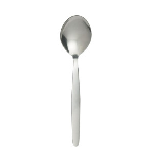 Round Kelso Stainless Steel Soup Spoon - Set of 12 - Olympia - Fourniresto