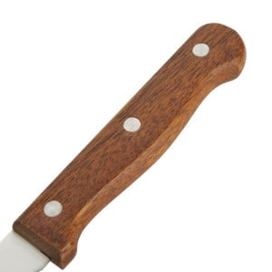 Cuchillo de carne con mango de madera y hoja dentada de 215 mm - Lote de 12 - Olympia - Fourniresto