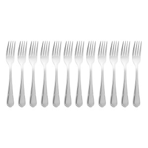 Dessert fork Dubarry in stainless steel - Set of 12 - Olympia - Fourniresto