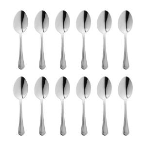 Jesmond Stainless Steel Soup Spoon - Set of 12 - Olympia - Fourniresto