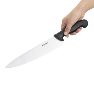 Cuchillo de cocinero negro hoja de 25,5 cm - Hygiplas - Fourniresto