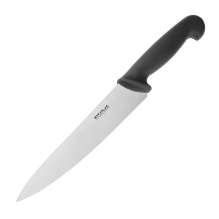 Couteau De Cuisinier Noir Lame De 21,5 Cm - Hygiplas - Fourniresto