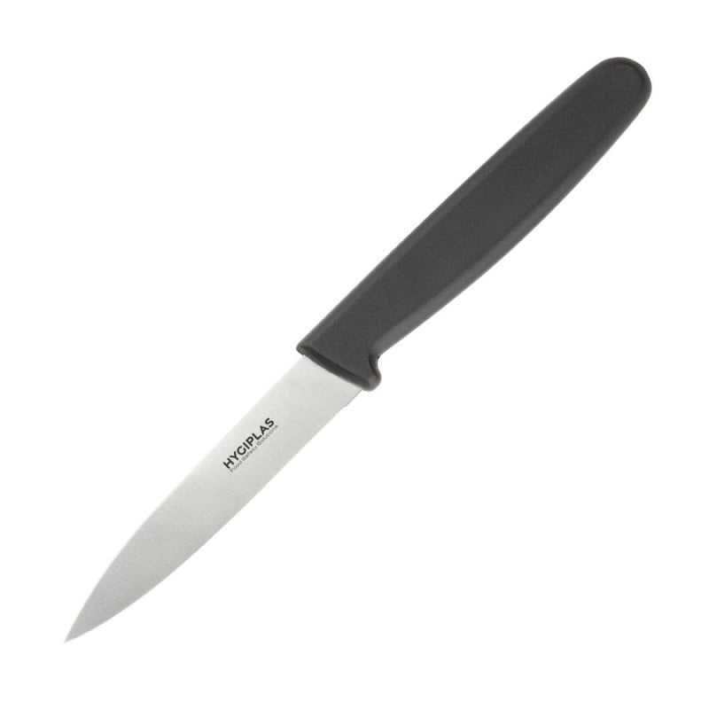 Cuchillo de oficina negro hoja recta 7,5 cm - Hygiplas - Fourniresto