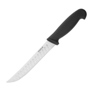 Cuchillo de oficina alveolado negro hoja de 12,5 cm - Hygiplas - Fourniresto