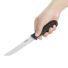 Cuchillo de oficina alveolado negro hoja de 12,5 cm - Hygiplas - Fourniresto