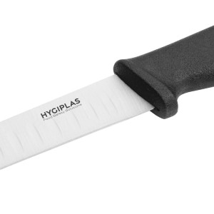 Cuchillo de oficina alveolado negro hoja de 12,5 cm - Hygiplas - Fourniresto