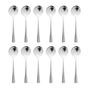 Clifton Stainless Steel Soup Spoon - Set of 12 - Olympia - Fourniresto