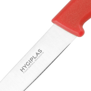 Cuchillo de oficina rojo hoja de 7,5 cm - Hygiplas - Fourniresto