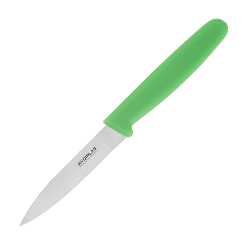 Cuchillo de oficina verde hoja de 7,5 cm - Hygiplas - Fourniresto