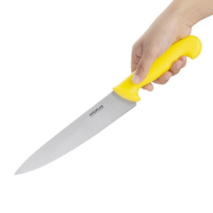 Couteau De Cuisinier Jaune Lame 21,5 Cm - Hygiplas - Fourniresto