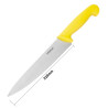 Cuchillo de Cocinero Amarillo Hoja 21,5 cm - Hygiplas - Fourniresto