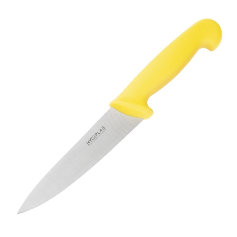 Cuchillo de Cocinero Amarillo Hoja 16 cm - Hygiplas - Fourniresto