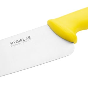 Cuchillo de Cocinero Amarillo Hoja 25,5 cm - Hygiplas - Fourniresto