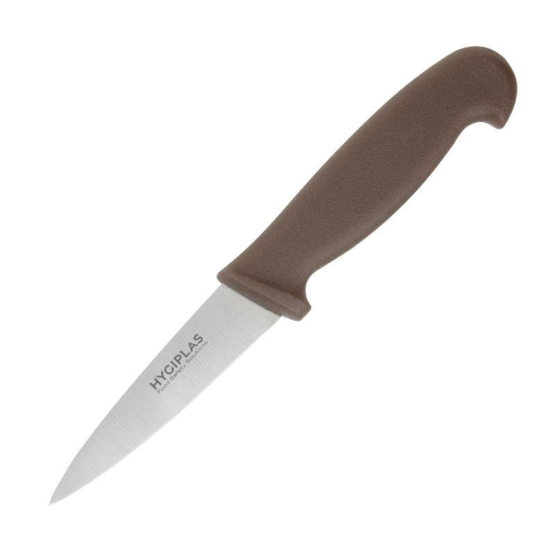 Couteau D'Office Marron Lame 9 Cm - Hygiplas - Fourniresto