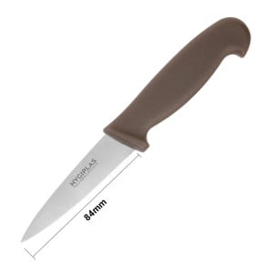 Cuchillo de oficina marrón hoja 9 cm - Hygiplas - Fourniresto