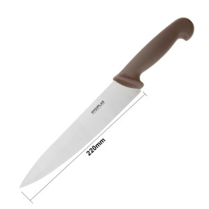 Cuchillo de Cocinero Marrón Hoja 21,5 cm - Hygiplas - Fourniresto