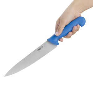 Cuchillo de Cocinero Azul Hoja 21,5 cm - Hygiplas - Fourniresto